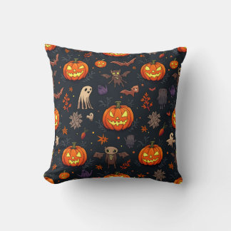 coussin de coussin halloween pumpksin