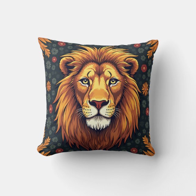 coussin de coussin lion (Recto)