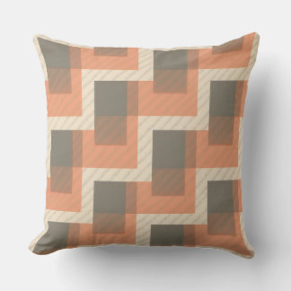 Coussin de coussin motif carré soigné