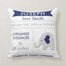 Coussin de crèche d'éléphant de stat de naissance