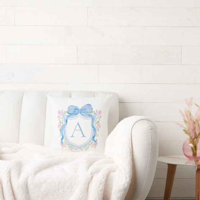 Coussin de crête aquarelle personnalisable (Canapé)