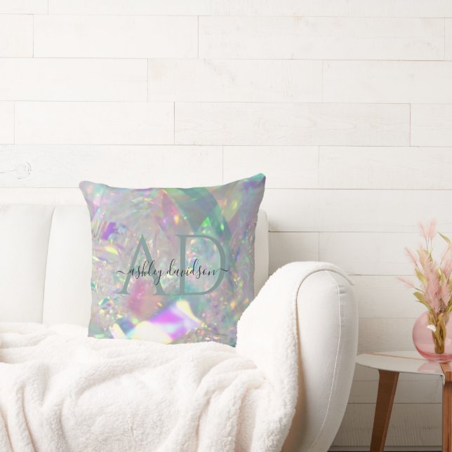 Coussin de cristal Monogramme moderne (Canapé)