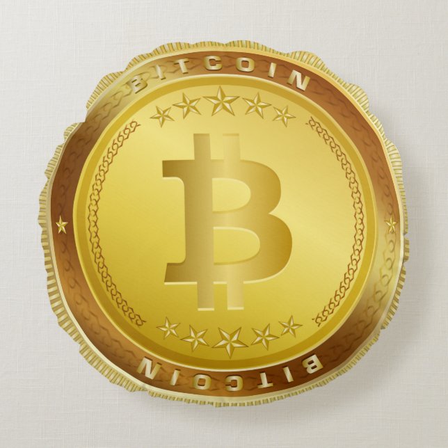 Coussin de Cryptocurrency de symbole de logo de (Devant)