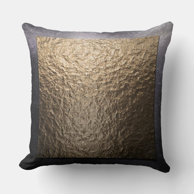 Coussin de cuivre martelé par Faux (Recto)