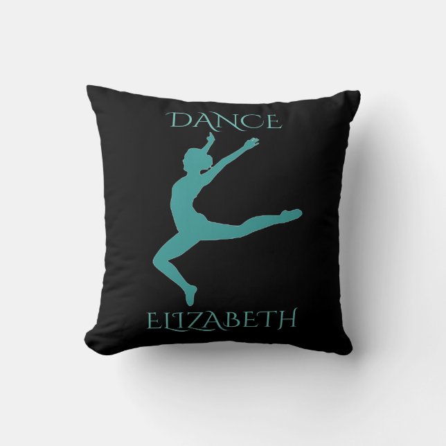 Coussin de danse avec nom personnalisé. (Recto)