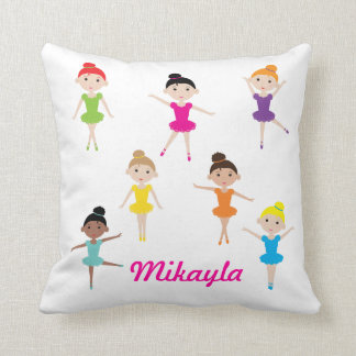 Coussin de danse personnalisé de ballerine