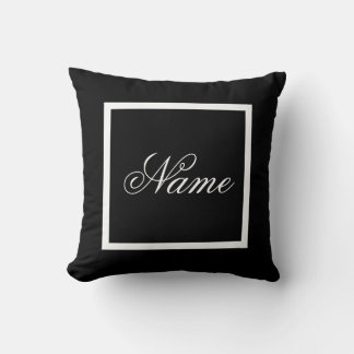 Coussin de déco monochrome personnalisé
