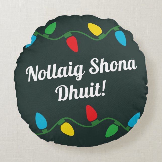 Coussin de décoration de Noël irlandais (Devant)