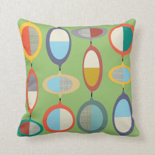Coussin de décoration de style Mid-Century Modern 