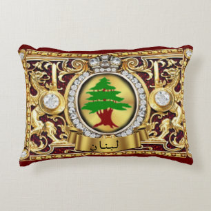 Coussin de décoration Liban (lettres arabes)