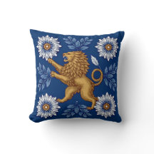Coussin de décoration motif lion Héritage