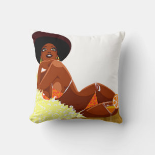 Coussin de déesse Afro
