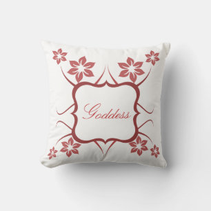 Coussin de déesse florale, Rouge