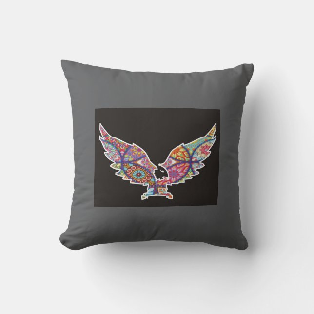 Coussin de design couleur Mandala Eagle (Recto)