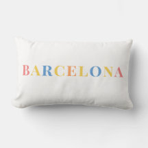 Coussin de design couleur Pastel de Barcelone
