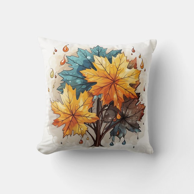Coussin de design d'automne (Recto)