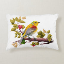 Coussin de design d'oiseaux exquis, Grace Your Hom