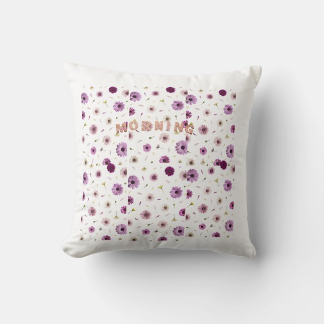 coussin de design floral. (Recto)