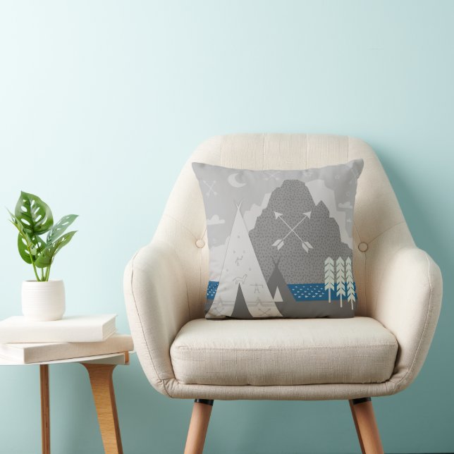 Coussin de design moderne Motif Flèche (Chaise)