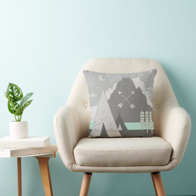 Coussin de design moderne Motif Flèche (Chaise)
