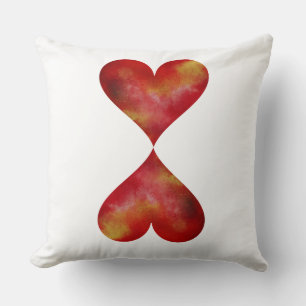 Coussin de deux coeurs