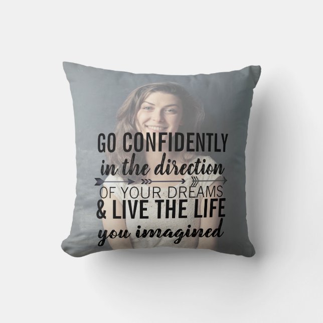 Coussin de devis photo personnalisé (Recto)