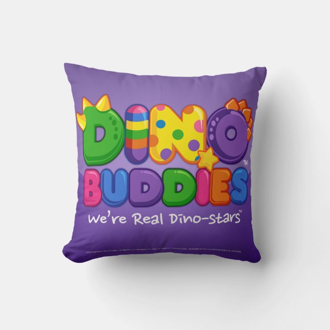 Coussin de Dino-Buddies™ - logo 2 de l'étoile w/DB (Recto)