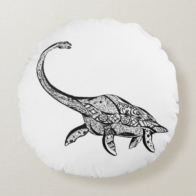coussin de dinosaure de plesiosaurus (Devant)