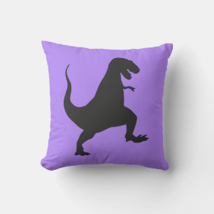 Coussin de dinosaure violet