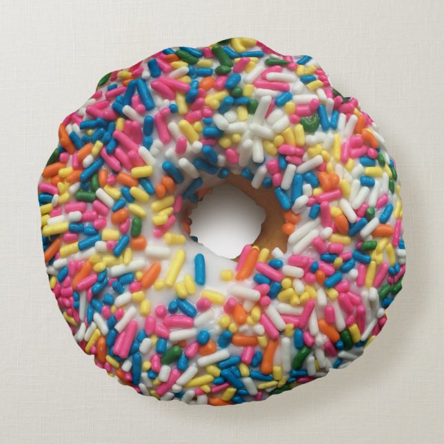Coussin de Donut Arc-en-ciel (Dos)