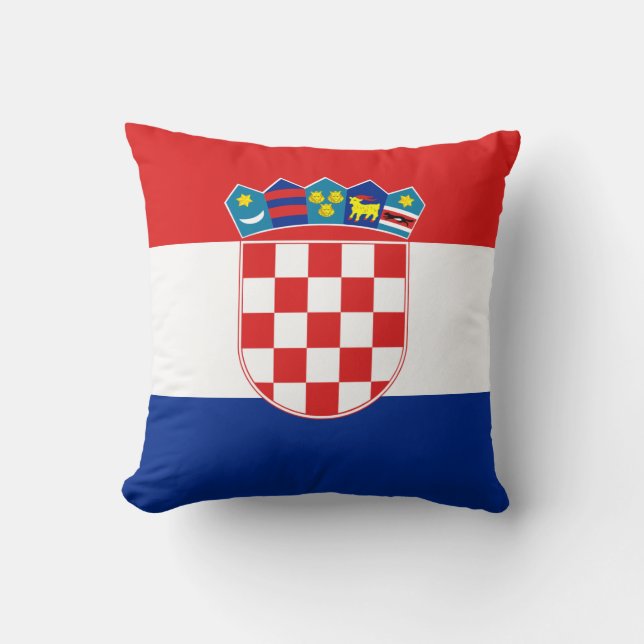 Coussin de drapeau de la Croatie (Recto)