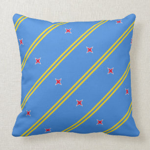 Coussin de drapeau de Paul McGehee "Aruba"