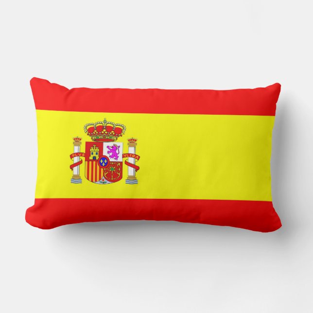 coussin de drapeau de pays de l'Espagne (Recto)