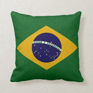 Coussin de DRAPEAU du BRÉSIL