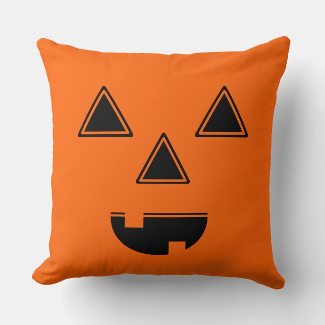 Coussin de face Citrouille Halloween (Recto)