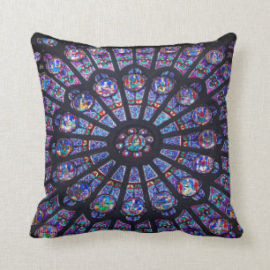 Coussin de fenêtre rose de Notre Dame