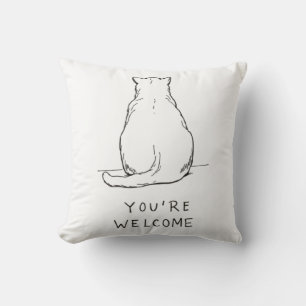 Coussin de Fessier de Chat "De Rien" - Dessin à la