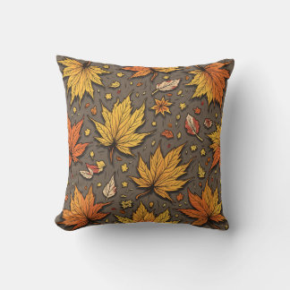 coussin de feuille d'automne