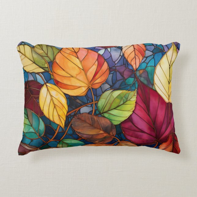 Coussin de feuille de chute rectangulaire (Devant)