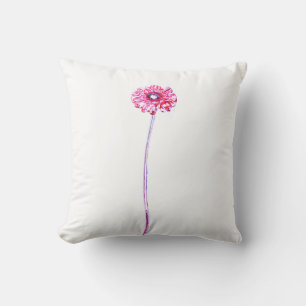Coussin de fleur de Gérbera Chrysanthème Rose Pâle