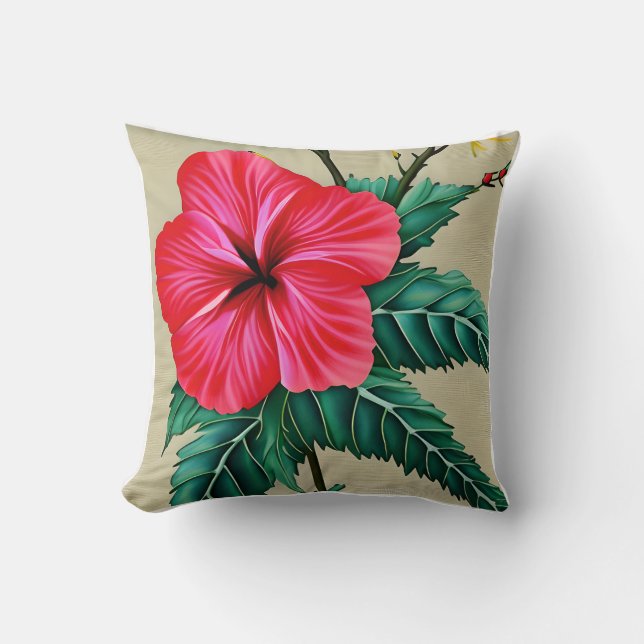 Coussin de fleur d'Hibiscus (Recto)