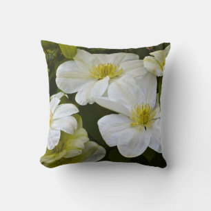 Coussin de fleurs blanches frappantes