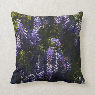 Coussin de fleurs de glycines
