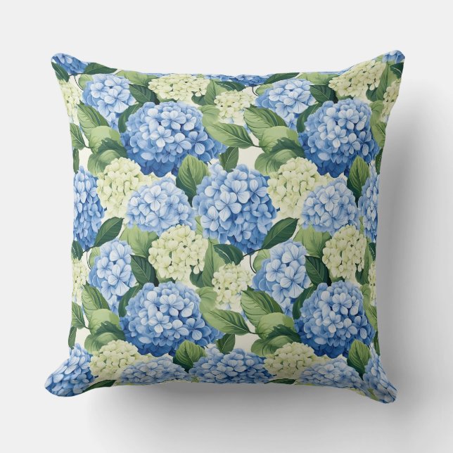 Coussin de fleurs d'Hydrangea (Recto)