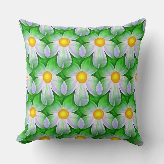 coussin de fleurs marguerites (Recto)