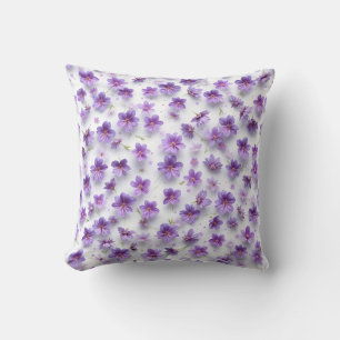 "Coussin de fleurs violettes - coussin de décorati