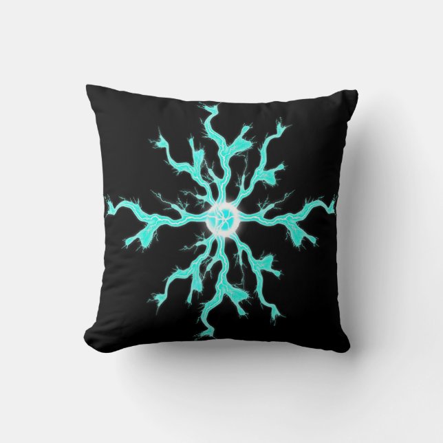 Coussin de foudre Blue Spark (Recto)