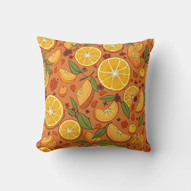Coussin de fruits orange (Recto)