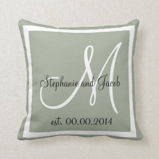 Coussin de garde de Mariage gris clair