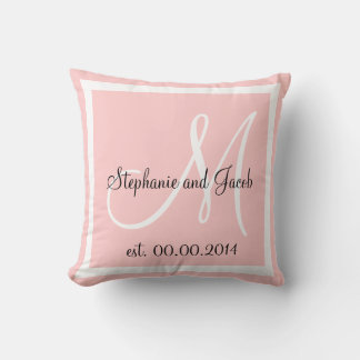 Coussin de garde du Mariage rose pâle Rose